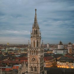 pexels-photo-4213371-4213371 A stunning view of Munich's New Town Hall at dusk showcasing its Gothic architecture.